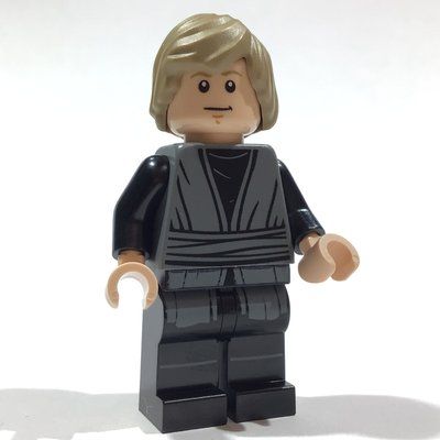 Figurine Luke Skywalker, Dark Bluish Gray Robes, Dark Tan Hair du set 75396