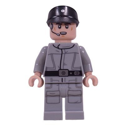 Figurine Imperial Crew, Light Bluish Gray Uniform, Black Cap, Open Mouth du set 75394