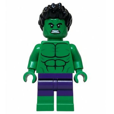 Figurine Hulk, Dark Purple Pants, Dual Molded Legs, Smile du set 76287