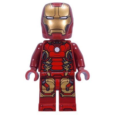 Minifigurka Iron Man Mark 43 Armor, Red Panels z zestawu 76291