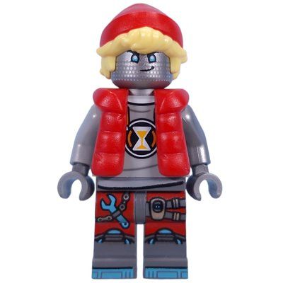 Minifiguur Cooper, Flat Silver Head uit set 71484