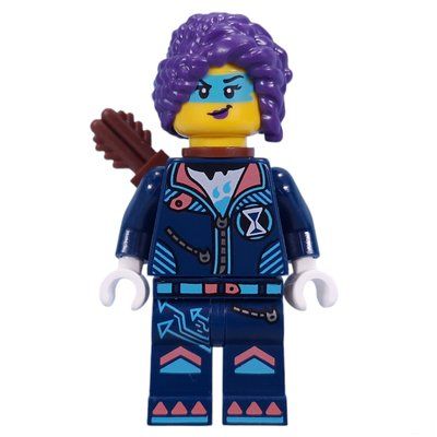 Minifiguur Zoey, Dark Blue Suit, Quiver uit set 71484