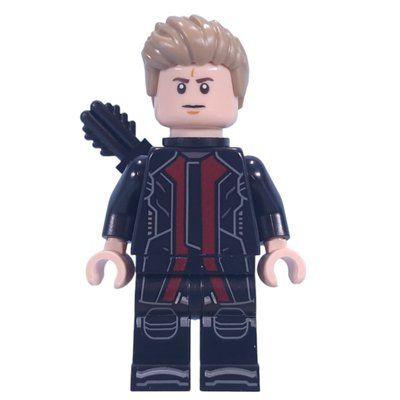 Minifigurka Hawkeye, Black Suit, Quiver z zestawu 76291