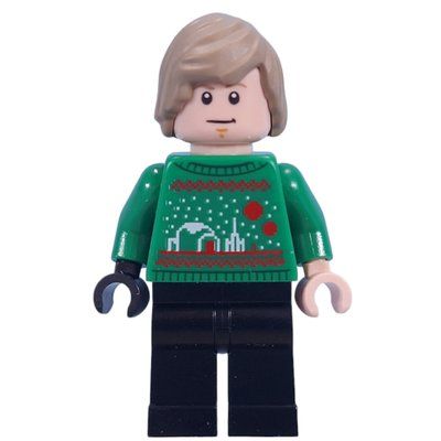 Minifigure Luke Skywalker - Ugly Christmas Sweater del set 75395