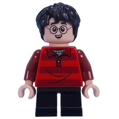 Figurine Harry Potter, Red/Dark Red Sweater, Short Black Legs du set 76437