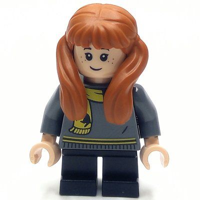 Minifiguur Susan Bones, Short Legs, Dark Bluish Grey Sweater, Scarf uit set 76438