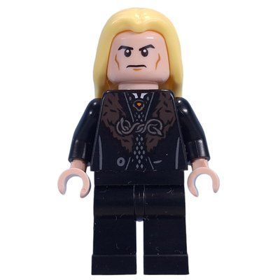 Figurine Lucius Malfoy, Black Robes with Dark Red Fur, Plain Legs du set 40695