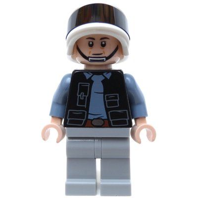 Figurine Rebel Trooper / Rebel Fleet Trooper, Light Nougat Head (Scared / Neutral) du set 40755