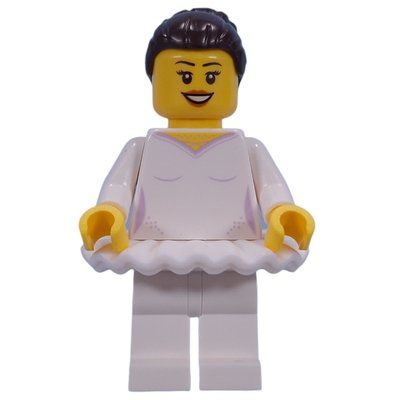 Minifigure Ballerina, White Outfit del set 40701
