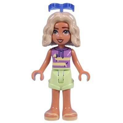 Figurine Nova, Lavender Top, Yellowish Green Skirt, Sunglasses du set 30697