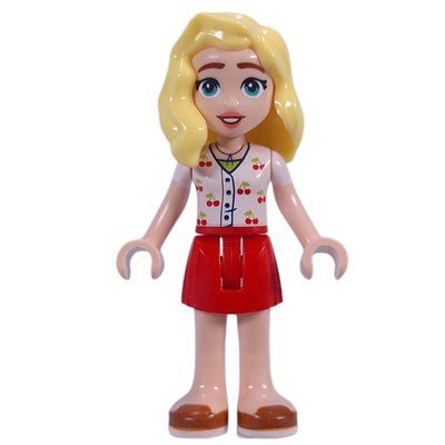 Minifigure Matilde, White Shirt, Red Skirt from set 42650