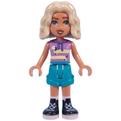 Minifigura Nova - Medium Lavender Top, Dark Turquoise Shorts del set 42693