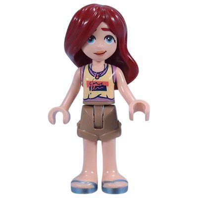 Figurine Paisley - Bright Light Yellow Top, Dark Tan Shorts du set 42642