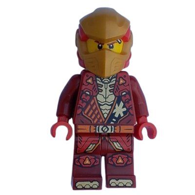 Minifigure Kai, Dark Red Suit, Gold Helmet del set 71823