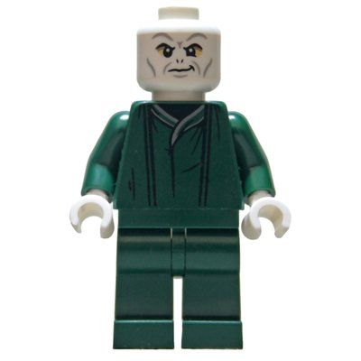 Minifiguur Voldemort, Dark Green Robe, Tan Eyes uit set 76453