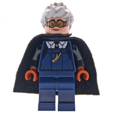 Minifigure Madame Hooch, Dark Blue Outfit (19888 Cape) from set 76447