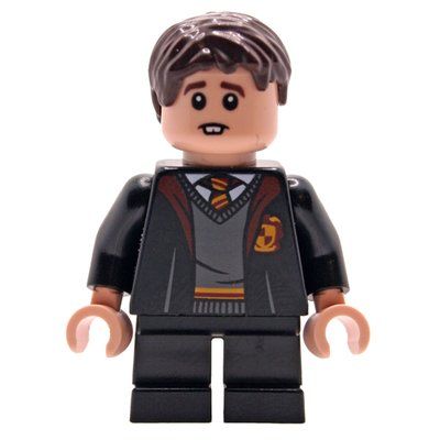 Minifigure Neville Longbottom, Gryffindor Robes Open, Short Legs from set 76447