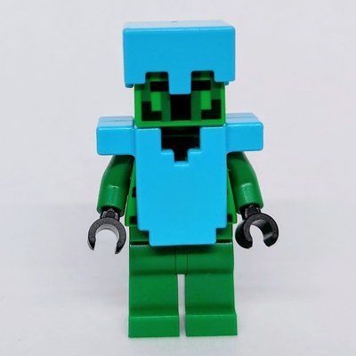 Minifigur Cactus Knight, Dark Azure Armor aus Set 21267