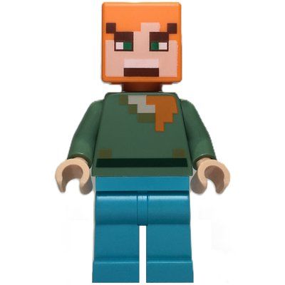 Figurine Alex, Reddish Brown Squares on Face du set 21266