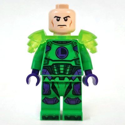Minifigur Lex Luthor, Kryptonite Suit aus Set 76302