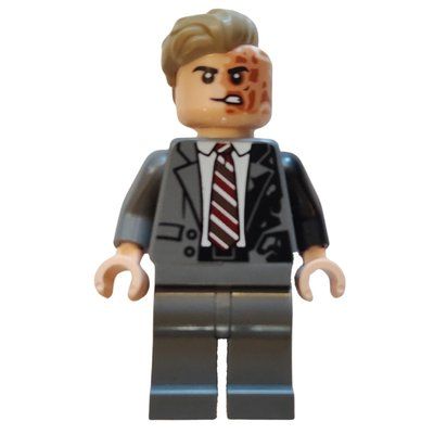 Figurine Two-Face, Dark Knight, Dark Bluish Grey Suit du set 76303