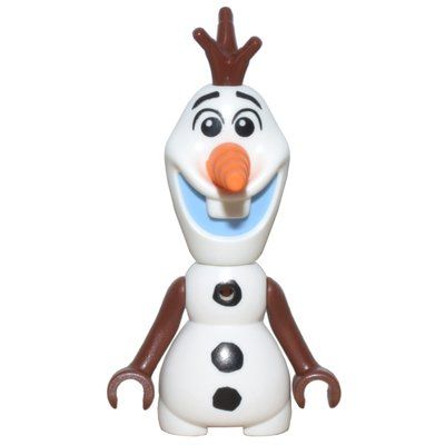 Figurine Olaf, Micro-Doll Arms, Stick Hair, Bright Light Blue Mouth du set 43281