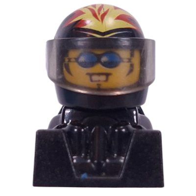 Figurine Stunt Racer, Black Helmet and Body du set 4586