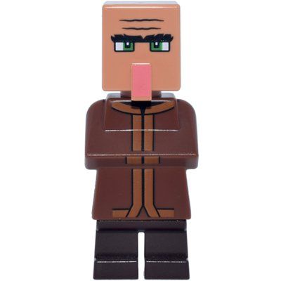 Minifigure Villager, Reddish Brown, Coral Nose del set 21273