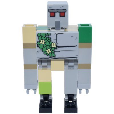 Minifigure Iron Golem, Light Bluish Gray Head del set 21273