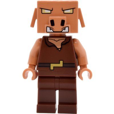Minifigure Piglin, Reddish Brown Legs del set 21273
