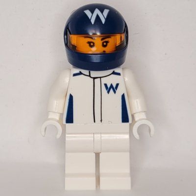 Minifigur Williams F1 Driver aus Set 77249
