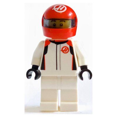 Minifiguur MoneyGram Haas F1 Driver uit set 77250