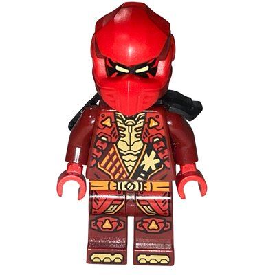 Minifigur Kai, Dark Red Suit, Red Helmet, Scabbard aus Set 71836