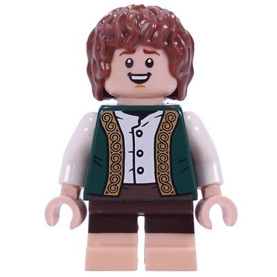 Minifigur Peregrin Took (Pippin), Dark Green Torso aus Set 10354