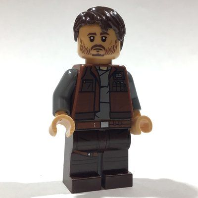 Minifigure Cassian Andor, Warm Tan Head from set 75399