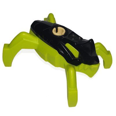 Minifiguur Hero Factory Jumper, Black Top, Lime Base uit set 44028
