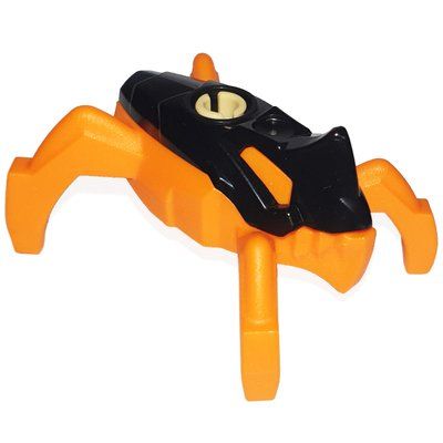 Minifiguur Hero Factory Jumper, Black Top, Orange Base uit set 44028