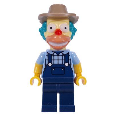 Minifigurka Krusty the Clown, Farmer Outfit z zestawu 10352