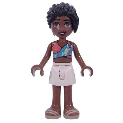Minifigure Celine - Coral Top, White Shorts del set 42664