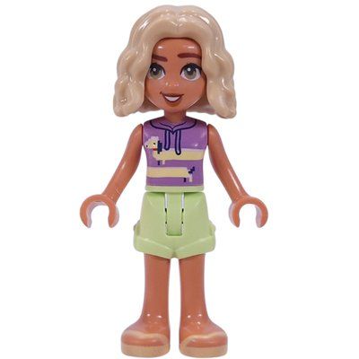 Minifigure Nova, Lavender Top, Yellowish Green Skirt del set 42671