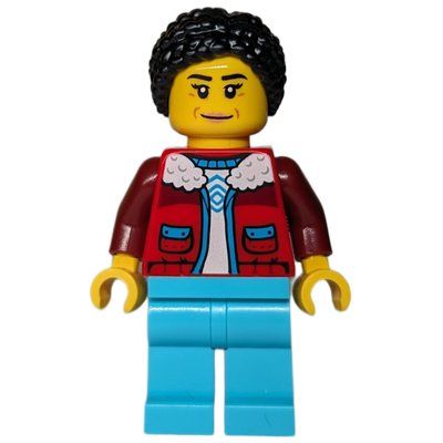 Figurine Arctic Crane Operator, Red Jacket, Medium Azure Legs, Black Hair du set 60470