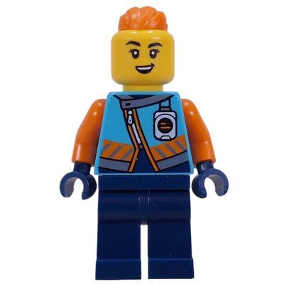 Figurine Arctic Explorer, Iris Icicle, Dark Azure Jacket, Dark Blue Legs, Orange Ponytail du set 60471