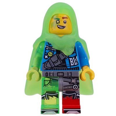 Minifigure Mateo, Trans-Bright Green Cape from set 71495
