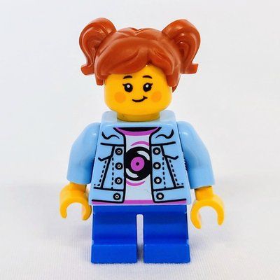 Figurine Kid, Bright Light Blue Torso, Blue Legs, Dark Orange Hair du set 6586975