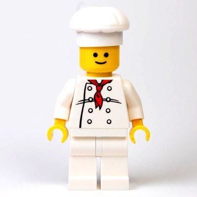 Minifigure Chef - White Torso, White Legs, White Hat del set 10243