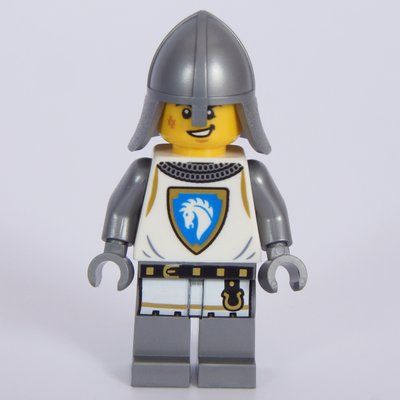 Minifigura Knight, White Tunic, Helmet del set 31168