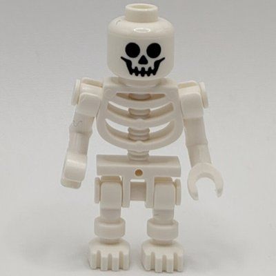 Figurine Skeleton, Standard Face, Bent Arms, One Vertical and One Horizontal Hand Clips, 78132 Torso du set 31167