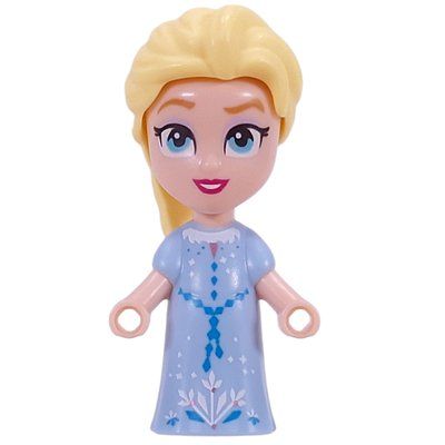 Figurine Elsa - Microdoll, Bright Light Blue Dress, Hair in Tail du set 43273