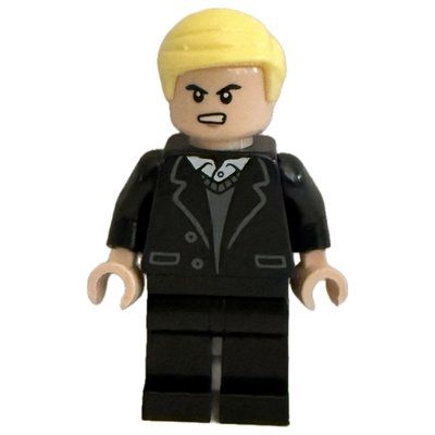 Minifigura Draco Malfoy, Black Coat, Long Legs del set 76471