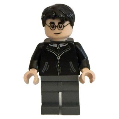 Figurine Harry Potter, Black Coat, Long Dark Bluish Grey Legs du set 76457